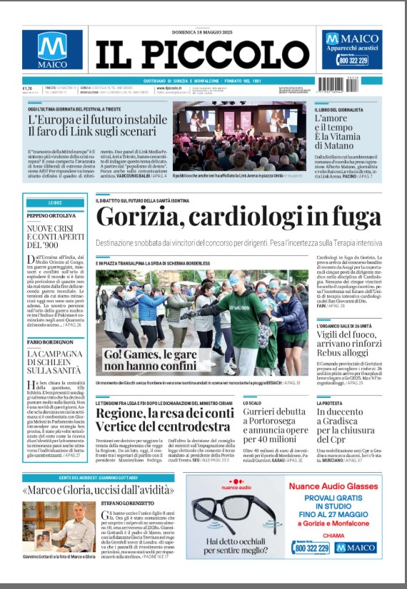 Buongiorno e buona domenica a tutti. Ecco la #primapagina delle edizioni di #Trieste e di #Gorizia #Monfalcone. Buona lettura!
