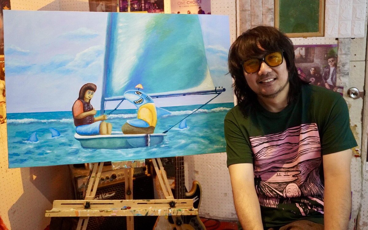 maartstudio's tweet image. เที่ยวด้วยวาดด้วย Ep.19 เที่ยวทะเลชะอำ ล่องเรือใบครั้งแรก เก็บบรรยากาศมาวาดภาพ อัพเดทร้านน่านั่ง ติดตามชมได้เลยฮะ 👇🏻youtu.be/cUGAVJ7kkqY?si… #maartstudiobangkok #maartstudio #gopaint #เที่ยวด้วยวาดด้วย #seascapepainting #vlogart #travepainting