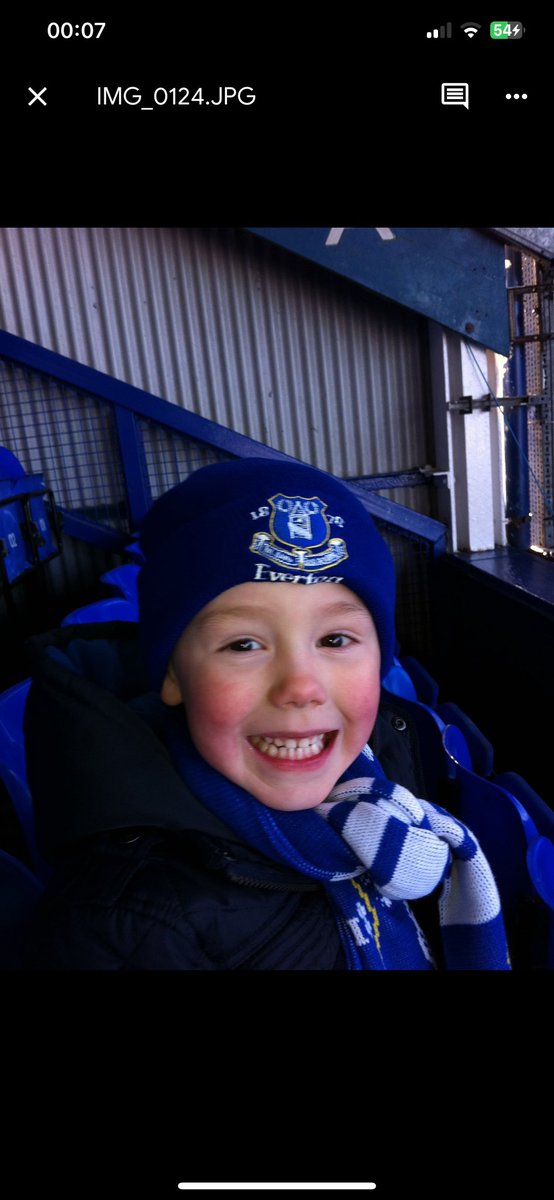 DeborahHall18's tweet photo. This was my son’s first game at Goodison aged 5 and today we will watch the last game at Goodison 12 years later. Made some amazing memories along the way. @Everton https://t.co/zXOnhygyEl