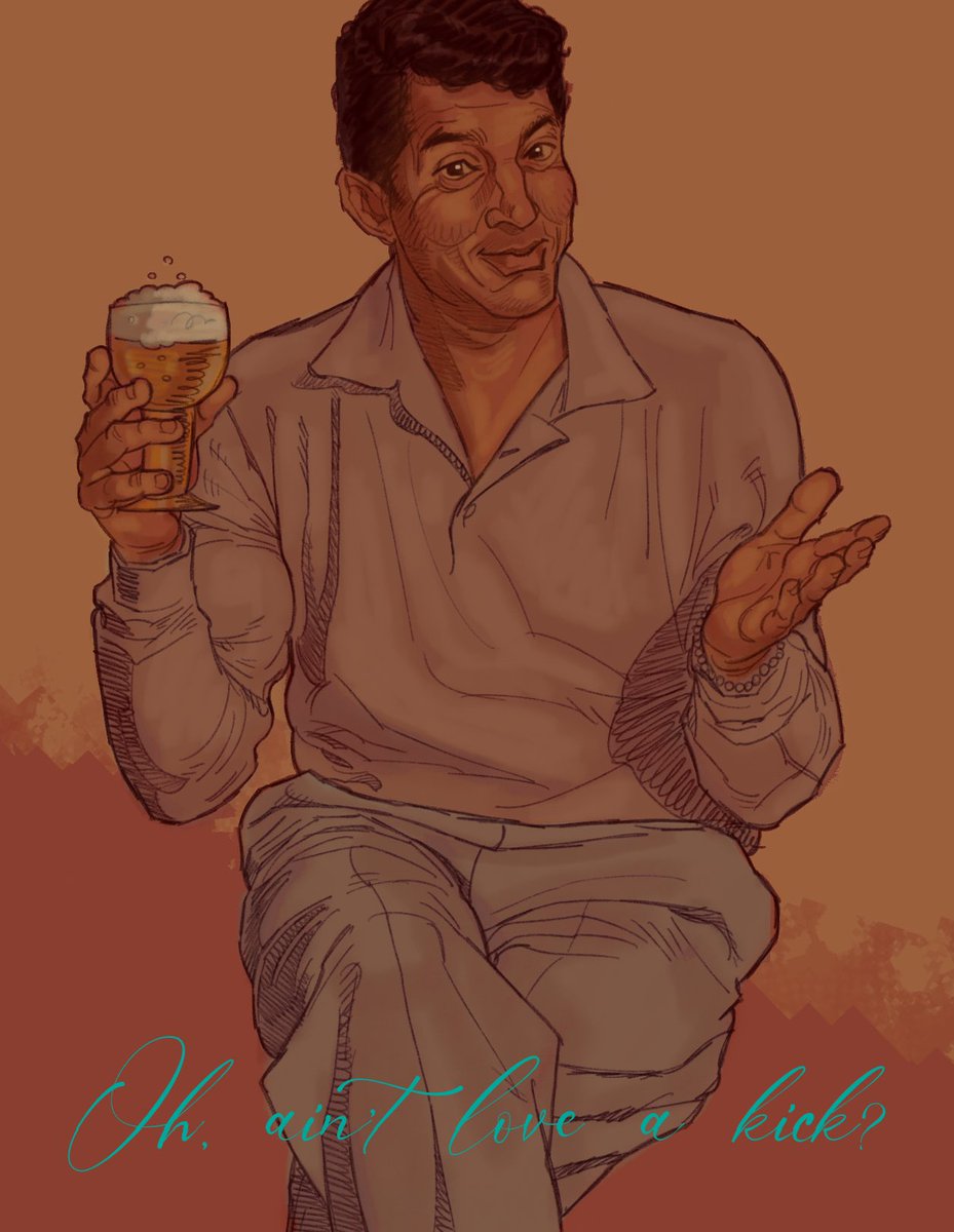 Dean Martin doodle…. I’m going thru a phase.