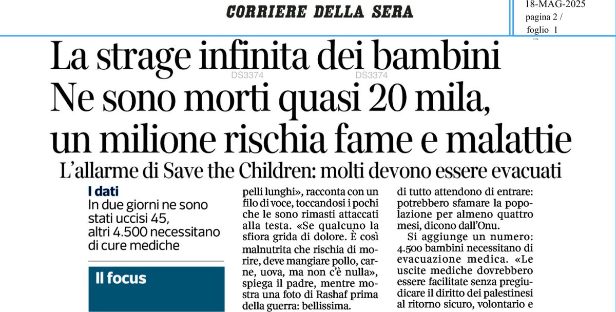 Stefano Fassina (@stefanofassina) on Twitter photo Il Governo #Netanyahu sostenuto dalla maggioranza degli israeliani non punta a eliminare #Hamas : la missione è eliminare il popolo palestinese da #Gaza e Cisgiordania. Governi e parlamenti europei sono complici. Va interrotto l’Accordo di Associazione #Ue #Israel <a href="/Corriere/">Corriere della Sera</a> Il Governo #Netanyahu sostenuto dalla maggioranza degli israeliani non punta a eliminare #Hamas : la missione è eliminare il popolo palestinese da #Gaza e Cisgiordania. Governi e parlamenti europei sono complici. Va interrotto l’Accordo di Associazione #Ue #Israel <a href="/Corriere/">Corriere della Sera</a>