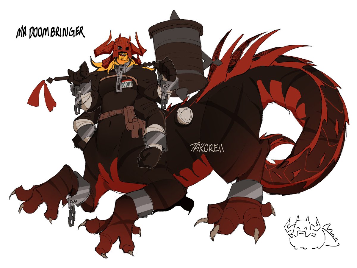 takoreii's tweet image. #mrdoombringer design
he’s part dragon because i say so :]
#Forsaken
