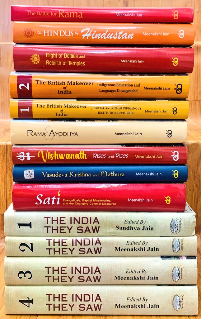 Padhega India (Bodhi Tree Knowledge Services) (@padhegaindia_) on Twitter photo #PIRecommends. Flat 30% Discount.
Presenting a set of 13 much recommended books by Dr. Meenakshi Jain (<a href="/IndicMeenakshi/">Meenakshi Jain</a>):
• The India They Saw (4 Vols)
• Vishwanath Rises and Rises
• Rama & Ayodhya
• The British Makeover of India: Judicial and Other Indigenous Institutions #PIRecommends. Flat 30% Discount.
Presenting a set of 13 much recommended books by Dr. Meenakshi Jain (<a href="/IndicMeenakshi/">Meenakshi Jain</a>):
• The India They Saw (4 Vols)
• Vishwanath Rises and Rises
• Rama & Ayodhya
• The British Makeover of India: Judicial and Other Indigenous Institutions