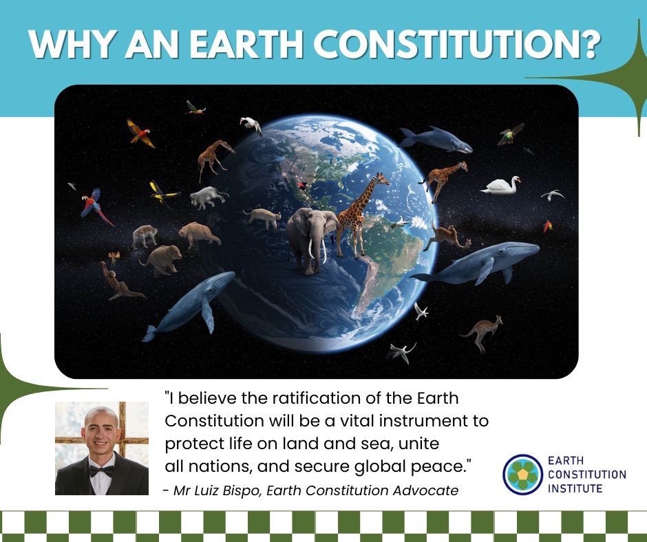 ✊ Yes, the ratification of the #EarthConstitution will benefit the protection of our natural environment in so many ways. Advocate with us by commenting and sharing. What are your thoughts on the Earth Constitution? #pwp16 #worldelectoraldistricts #worlddemocracycampaign