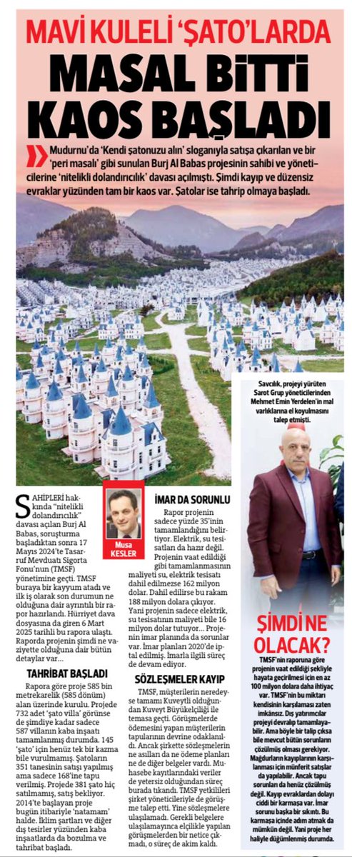 TAKİP| Soruşturma sürecinde projenin yönetimi TMSF’ye geçmişti. TMSF’nin buraya dair raporu zorlu bir kördüğümü resmediyor…