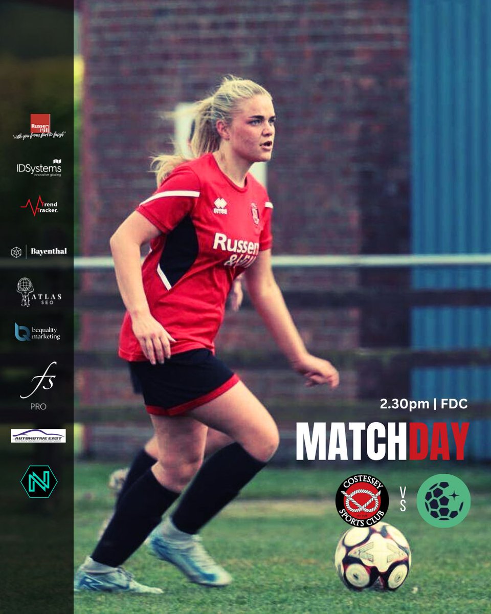 Match Day 🔴 ⚫.

🆚 <a href="/UEAWFC/">UEA Women's Football Club</a>
⌚ 2.30pm KO
📍 FDC 

​🍻 Bars open &amp; refreshments available
​🎟️ Free entry and parking

​C​ome along and show your support ​for #thenorfolkreds ​as we conclude a fantastic season​24/25 season.

Let's go Costessey!

#norfolkfootball
#HerGameToo