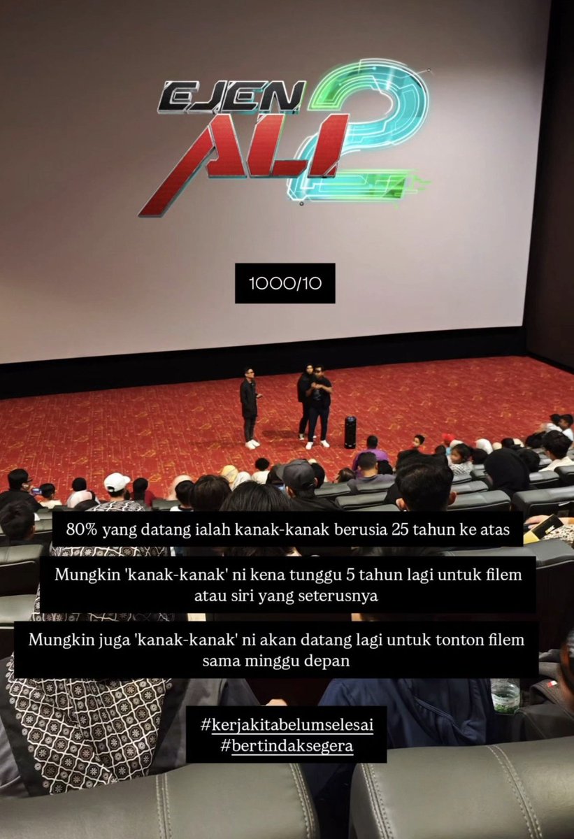 yasayamin's tweet image. Filem yang luar biasa!!!

Kata-kata terbaik dalam filem ni:

&quot;AI tak boleh tiru jiwa manusia&quot;

#ejenali #ejenalicia #EATM2