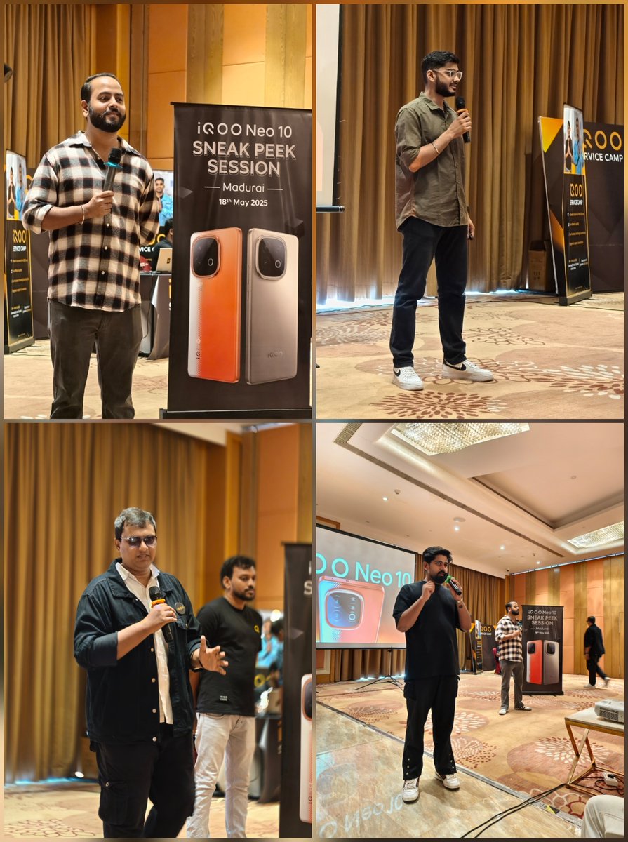 .<a href="/IqooInd/">iQOO India</a> team at the #iQOONeo10 Sneak Peak Event 😉

<a href="/Snapdragon_IN/">Snapdragon India</a> <a href="/nipunmarya/">Nipun Marya</a>