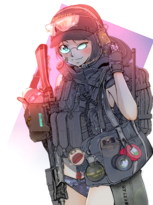 さて一枚完成。 ちょこっと塗り方を変えてみたんですがいかがでしょうか・・・レイヤーさんがモデルだとポーズに困らなくていいね。(笑)