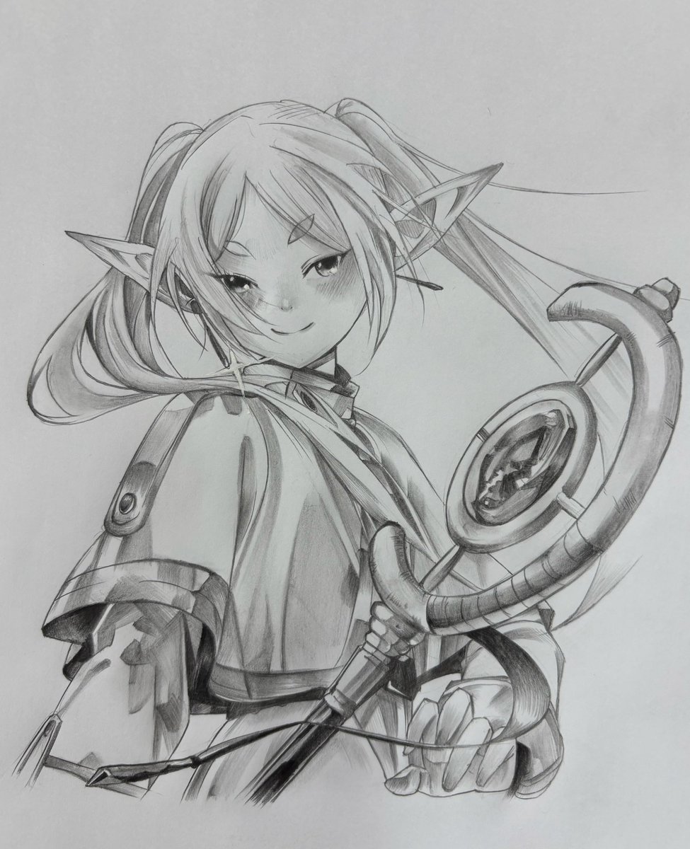 arty__ai's tweet image. 鉛筆のフリーレン