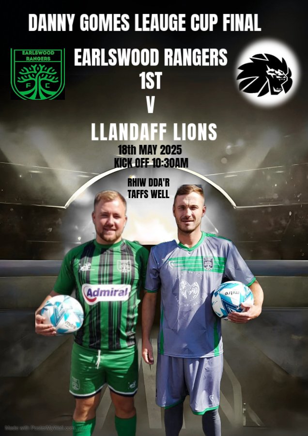 Cup final day 🙌 

Ko 10:30 am
Taff's Well 
Rhiw Dda'r 🏟 

Come down and support the boys 🟢⚫️🟢