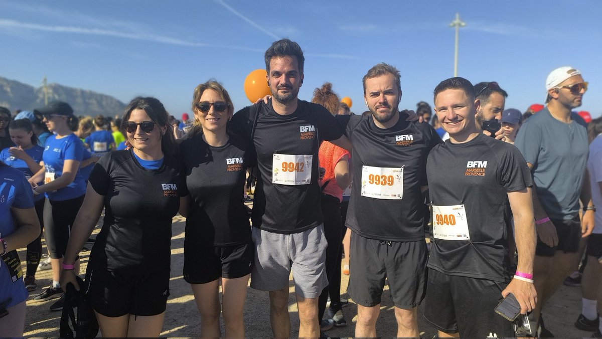La team <a href="/BFMMarseille/">BFM Marseille Provence</a> au départ de la Marseillaise des femmes 💪🏻