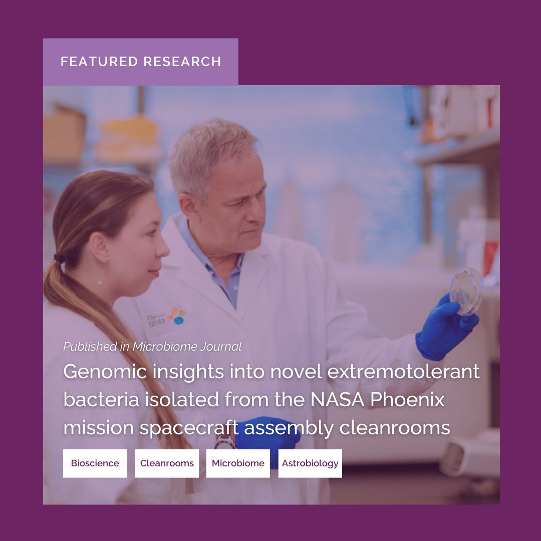KAUST BESE (@kaust_bese) on Twitter photo Microbes that can survive space? KAUST just helped discover 26 of them.
Professor Alexandre Rosado (<a href="/Rosado_AS/">Alexandre Soares Rosado</a>) and postdoctoral fellow <a href="/JuniaSchultz/">Júnia Schultz | PhD</a> uncovered dozens of new bacterial species inside #NASA spacecraft cleanrooms—places designed to be nearly sterile.
These tough Microbes that can survive space? KAUST just helped discover 26 of them.
Professor Alexandre Rosado (<a href="/Rosado_AS/">Alexandre Soares Rosado</a>) and postdoctoral fellow <a href="/JuniaSchultz/">Júnia Schultz | PhD</a> uncovered dozens of new bacterial species inside #NASA spacecraft cleanrooms—places designed to be nearly sterile.
These tough