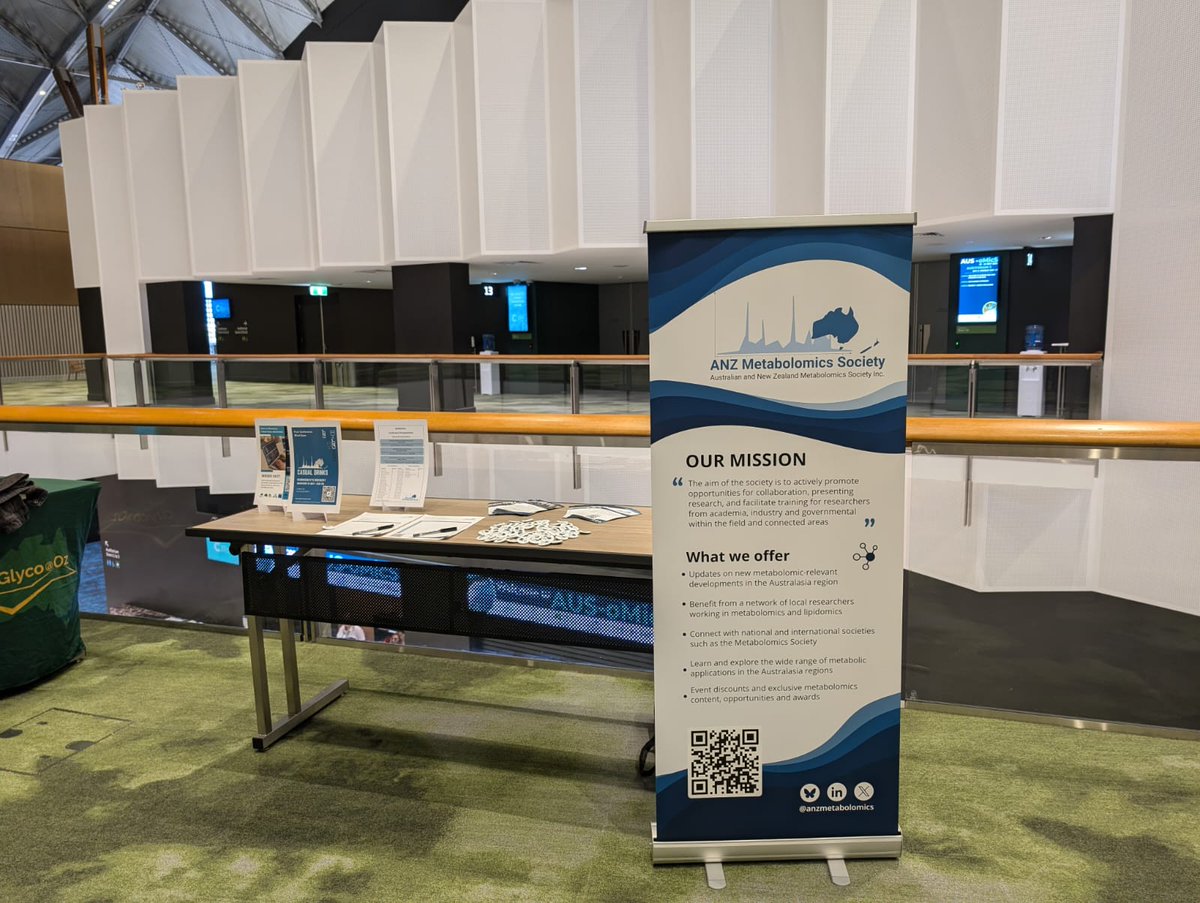 ANZ Metabolomics Society (@anzmetabolomics) on Twitter photo Starting #AUSoMicS2025 with an incredible talk from <a href="/AvinashVKarpe/">Dr. Avinash V Karpe, PhD</a> on biotransforming canola waste using the Brassica pest microbiome ๐ฟ๐ฆ
Big congrats to Avinash โ our ANZMetSoc Excellence in MCR Presentation recipient! ๐
And swing by the ANZMetSoc booth for a pin + a chat! Starting #AUSoMicS2025 with an incredible talk from <a href="/AvinashVKarpe/">Dr. Avinash V Karpe, PhD</a> on biotransforming canola waste using the Brassica pest microbiome ๐ฟ๐ฆ
Big congrats to Avinash โ our ANZMetSoc Excellence in MCR Presentation recipient! ๐
And swing by the ANZMetSoc booth for a pin + a chat!