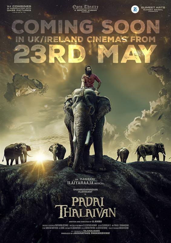 2G Entertainments Ltd (@2gentertainmen1) on Twitter photo #PadaiThalaivan Coming soon in uk & ireland on May 23rd
<a href="/ilaiyaraaja/">Ilaiyaraaja</a> @anbudir <a href="/partiban_desing/">partiban desingu</a> @Rishirithvik10
<a href="/MaheshMathewMMS/">MaheshMathew Stunt choreographer</a> @sakthipriyanci1
Shanmuga Pandian | Kashthuri Raja | Yamini Chander | Munishkanth | Karudan Ram | Rishi | A.Venkatesh | Yugi Sethu | Sreejith Ravi | #PadaiThalaivan Coming soon in uk & ireland on May 23rd
<a href="/ilaiyaraaja/">Ilaiyaraaja</a> @anbudir <a href="/partiban_desing/">partiban desingu</a> @Rishirithvik10
<a href="/MaheshMathewMMS/">MaheshMathew Stunt choreographer</a> @sakthipriyanci1
Shanmuga Pandian | Kashthuri Raja | Yamini Chander | Munishkanth | Karudan Ram | Rishi | A.Venkatesh | Yugi Sethu | Sreejith Ravi |
