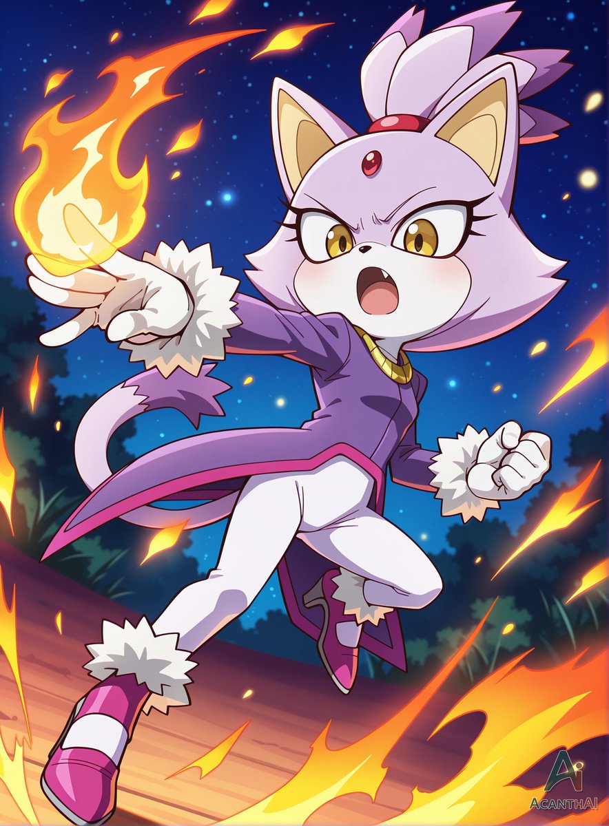 Acanth_AI's tweet image. Anyone else think Protoblaze should have been her Burning form?
#BlazeTheCat #ProtoBlaze #PrototypeBlaze #AIイラスト #AIart #AIGeneration