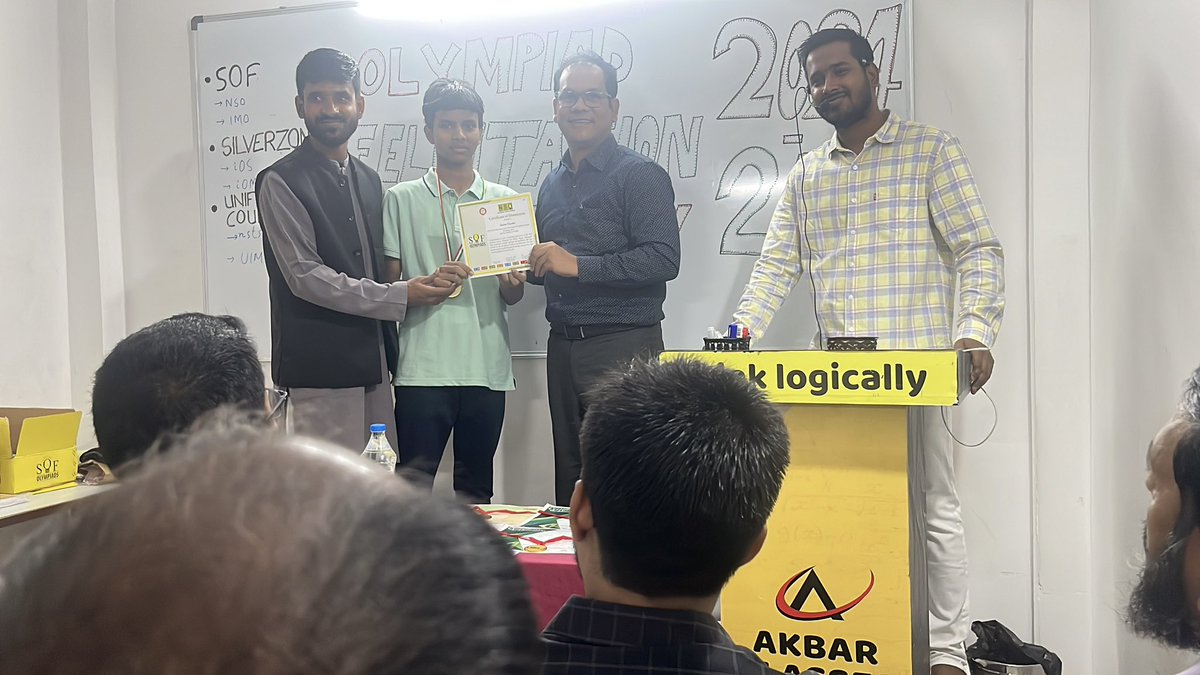 AkbarClasses's tweet image. Celebrated the brilliance of our Olympiad Achievers today at AKBAR CLASSES!
Medals, certificates, and moments of pride — all in one unforgettable morning.
Thank you to everyone who joined us in honouring the spirit of excellence!