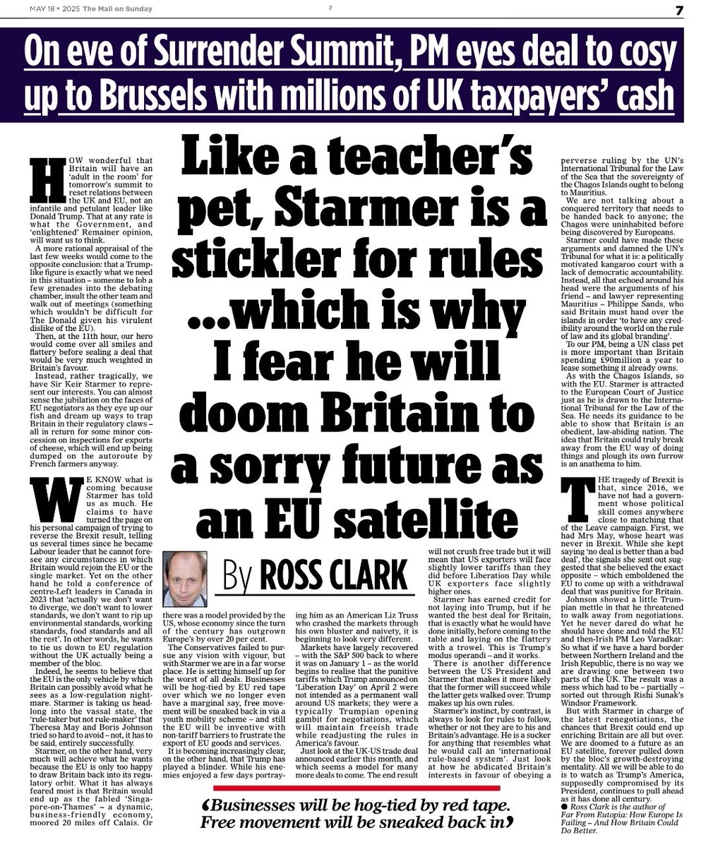 Stephen Phillips 💻 (@uk_sf_writer) on Twitter photo Is it possible that Sir <a href="/Keir_Starmer/">Keir Starmer</a> is the only person in the whole of Europe unaware that 𝗚𝗥𝗘𝗔𝗧 𝗕𝗥𝗜𝗧𝗔𝗜𝗡 𝗜𝗦 𝗕𝗘𝗜𝗡𝗚 𝗦𝗧𝗜𝗧𝗖𝗛𝗘𝗗 𝗨𝗣 by Brussels on his watch?
newspaper.mailplus.co.uk/data/6070/read… Is it possible that Sir <a href="/Keir_Starmer/">Keir Starmer</a> is the only person in the whole of Europe unaware that 𝗚𝗥𝗘𝗔𝗧 𝗕𝗥𝗜𝗧𝗔𝗜𝗡 𝗜𝗦 𝗕𝗘𝗜𝗡𝗚 𝗦𝗧𝗜𝗧𝗖𝗛𝗘𝗗 𝗨𝗣 by Brussels on his watch?
newspaper.mailplus.co.uk/data/6070/read…