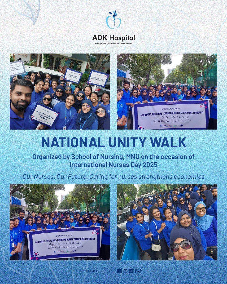 We participated in the National Unity Walk organized by <a href="/SN_MNU/">MNU School of Nursing</a> on the occasion of International Nurses Day 2025.

#ADKHospital #NursesDay #OurNursesOurFuture