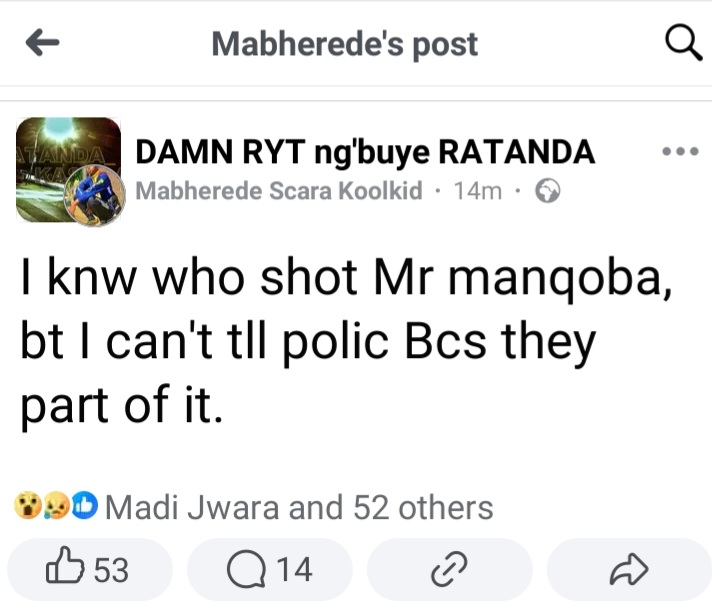 Lucky Angelo Dube KaMkhize tweet media