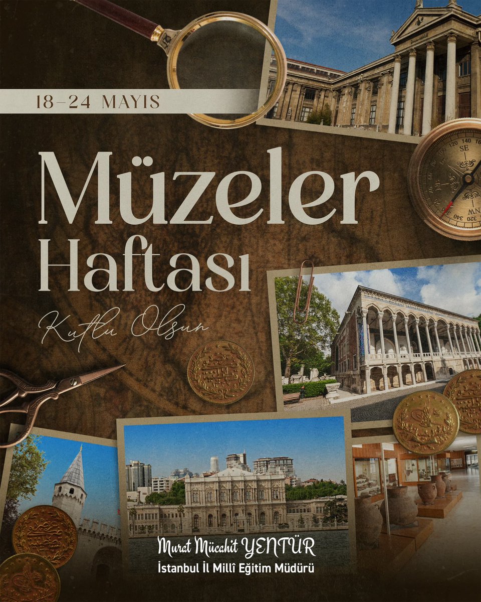 Geçmişi bilmeden geleceği inşa edemeyiz.

Müzeler, milletlerin hafızasıdır. Kültürümüzü, medeniyet birikimimizi, ecdadın izlerini nesillerle buluşturan kıymetli mekânlar, çocuklarımızın aidiyet duygusunu ve tarih bilincini pekiştiren birer eğitim yuvasıdır.

18–24 Mayıs Müzeler