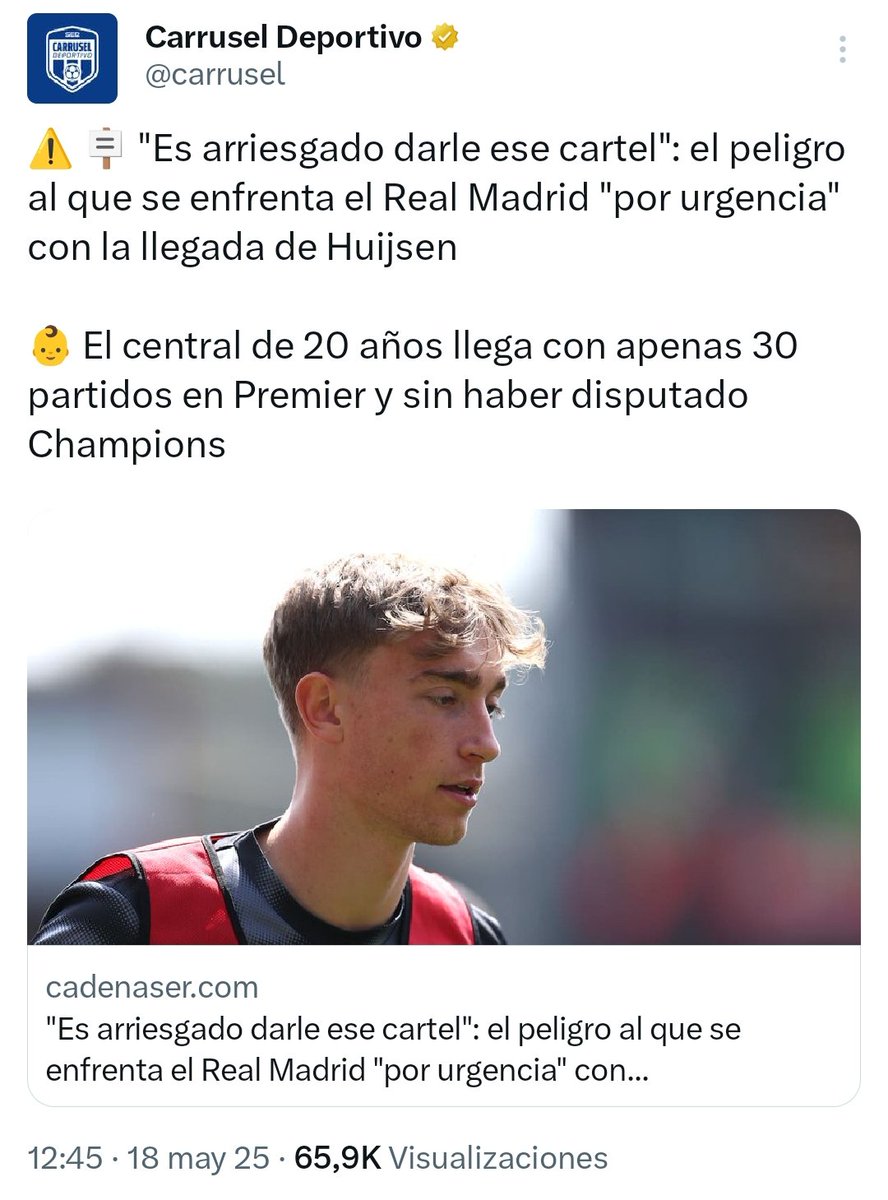 Huijsen en marzo

Huijsen en mayo