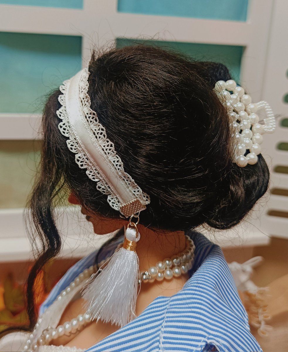 hermitina777's tweet image. セリアで見つけたパール風クリップがとってもカワイイ(*๓´╰╯`๓)♡
クリップの全長は約4cmで、頭囲18cmまでのドールにぴったりかも~😊
#ドル活