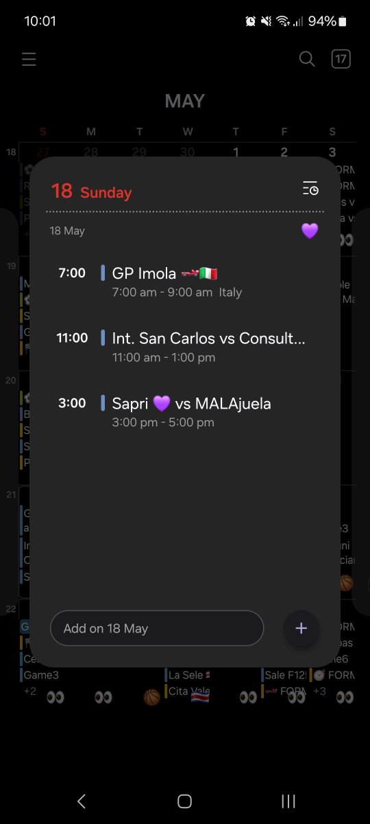 Gouki_CR's tweet image. La Agenda 📝 para hoy 👇🏽👀

Cc: @jomugil @andresf1984

#ImolaGP 🏎🇮🇹 I #FinalCR ⚽️🇨🇷