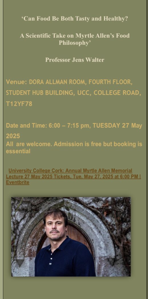 For anyone interested in Irish food culture now + in the recent past, health, wellbeing + how we might design approaches to consumption + dietary behaviours, this event is not to be missed 

eventbrite.ie/e/university-c…