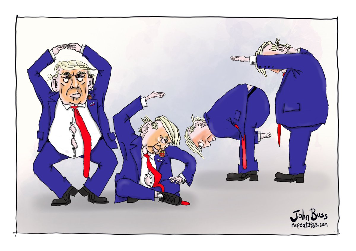 Relax, it’s just a cartoon. I know he can’t do yoga.