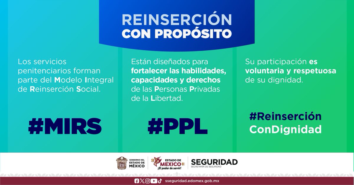 SS_Edomex's tweet photo. La reinserción también se hace con propósito. 💡
Cada servicio fortalece derechos, capacidades y dignidad de las #PPL. 💚
#MIRS
#ReinserciónConDignidad https://t.co/Pc4Qy1fuDK
