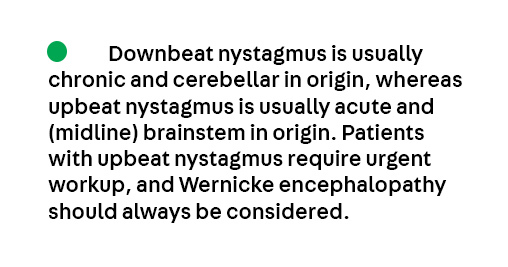 Key Point 3 from the article Nystagmus and Saccadic Intrusions by Dr. Daniel Gold, from the April #Neuroophthalmology issue, which is available to subscribers at hubs.la/Q03kf0wN0
#Neurology #NeuroTwitter #MedEd