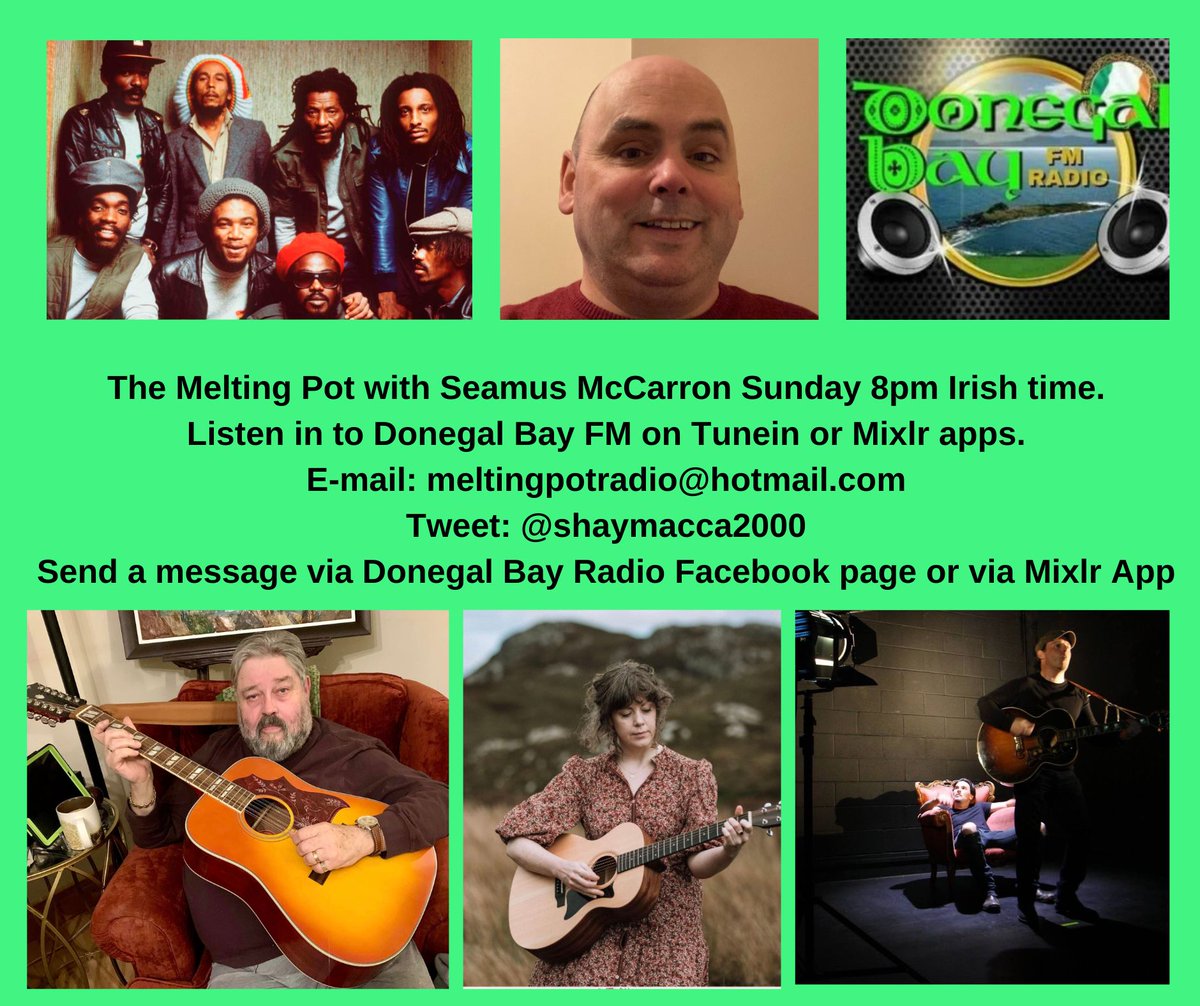 Today on the show I have music from Billy Bragg, Sheryl Crow and Blink among others. Bob Marley &amp; The Wailers are our Doubleplay. Local artists are Sean Rea, <a href="/carolwilsonmusi/">Carol Wilson</a> &amp; <a href="/ThePleaOfficial/">The Plea</a> . We shall also have music from Up &amp; coming Irish artists  Caroline Reel - Music &amp;