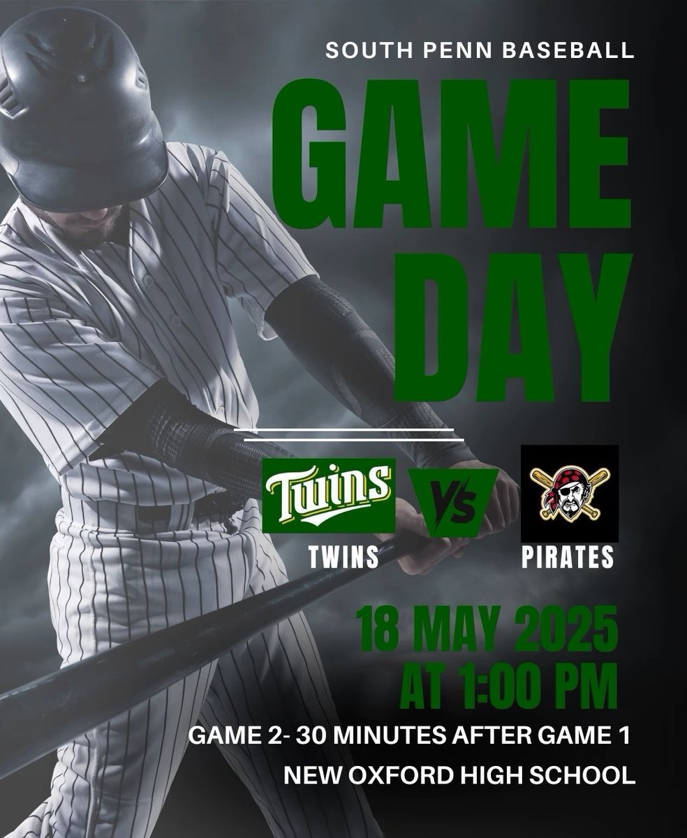 Game Day! Come out to the Ox to watch the Twins take on Cashtown.