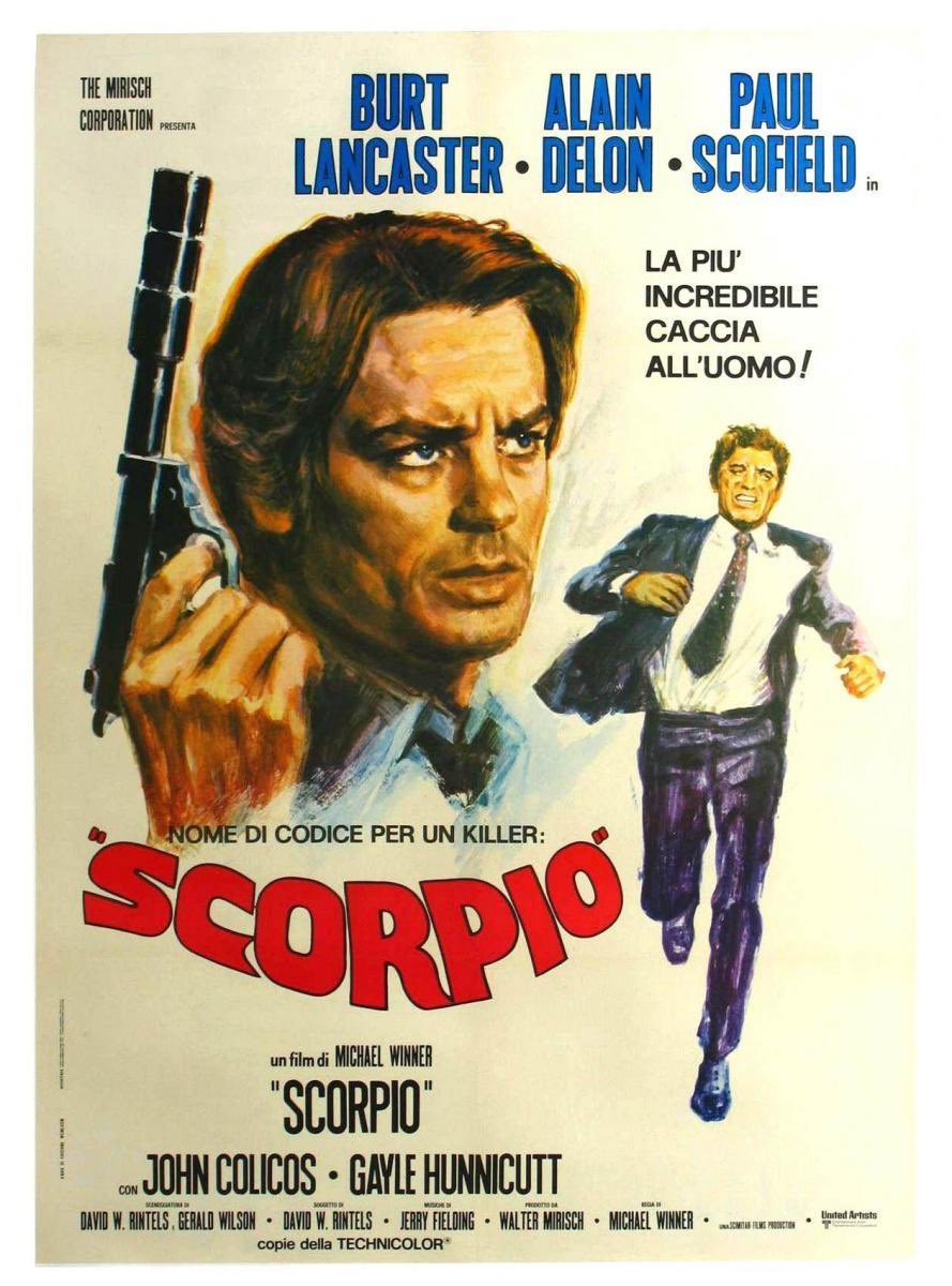 Scorpio is my 5th #OWFF viewing, looks the right level of shite / greatness, plus Alain Delon! Loving the poster art too.
