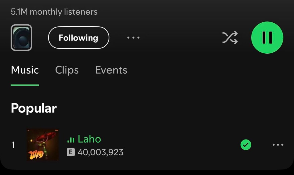 TOMFORDTITAN's tweet image. Shallipopi’s “Laho” just hit 40M streams on Spotify. 
But how much does that actually pay an artiste signed to Empire?
Let’s break it down with real numbers (Naira included).
Artistes and Execs take note: 👇