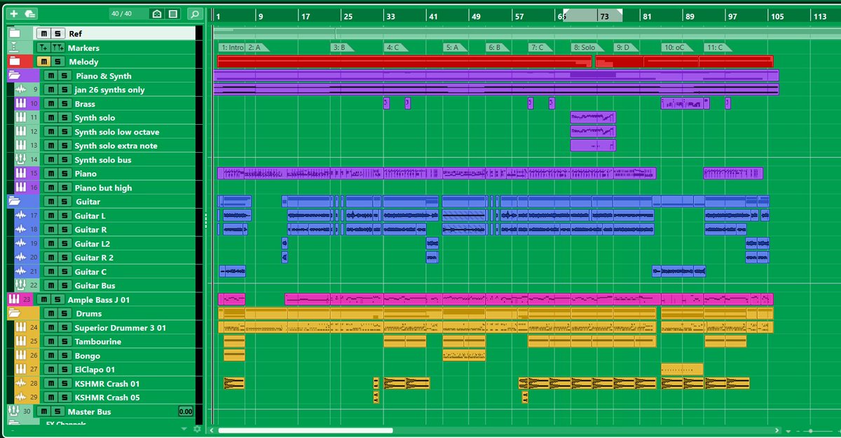 Feris_Music's tweet image. New year new DAW colour! 🤩
My friends said my old colour hurt their eyes so I changed it 😔 it looks pretty now right?!