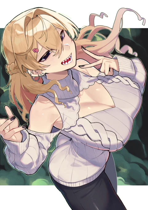 リクエストありがとうございました!!蠱惑的な笑顔で人を惑わす大学生ちゃんです#Skeb 