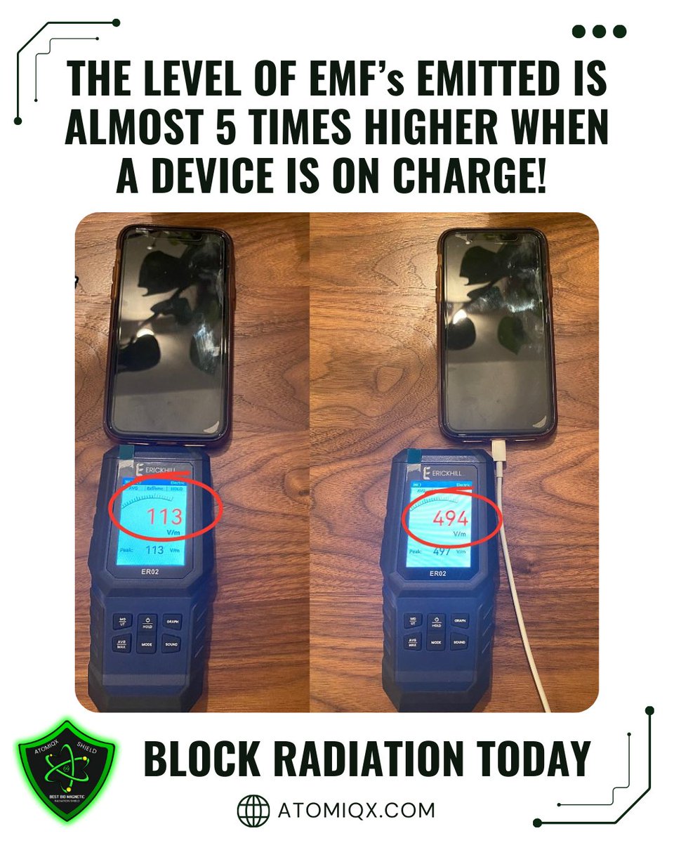 Atomiqx_Tech's tweet photo. 📱🚨 JUST 15 MINUTES ON YOUR PHONE CAUSES THIS INFLAMMATION! 🚨📱

Did you know a 15-minute phone call floods your body with harmful EMF radiation—linked to fatigue, skin issues, and long-term health risks? 😱

#WellnessJourney #HealthyLifestyle #ElectroSensitive #RadiationFree https://t.co/PJOEKzgkj7
