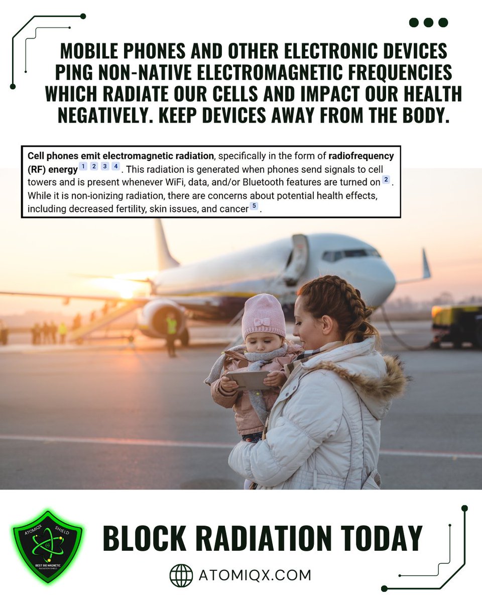 Atomiqx_Tech's tweet photo. 📱🚨 JUST 15 MINUTES ON YOUR PHONE CAUSES THIS INFLAMMATION! 🚨📱

Did you know a 15-minute phone call floods your body with harmful EMF radiation—linked to fatigue, skin issues, and long-term health risks? 😱

#WellnessJourney #HealthyLifestyle #ElectroSensitive #RadiationFree https://t.co/PJOEKzgkj7