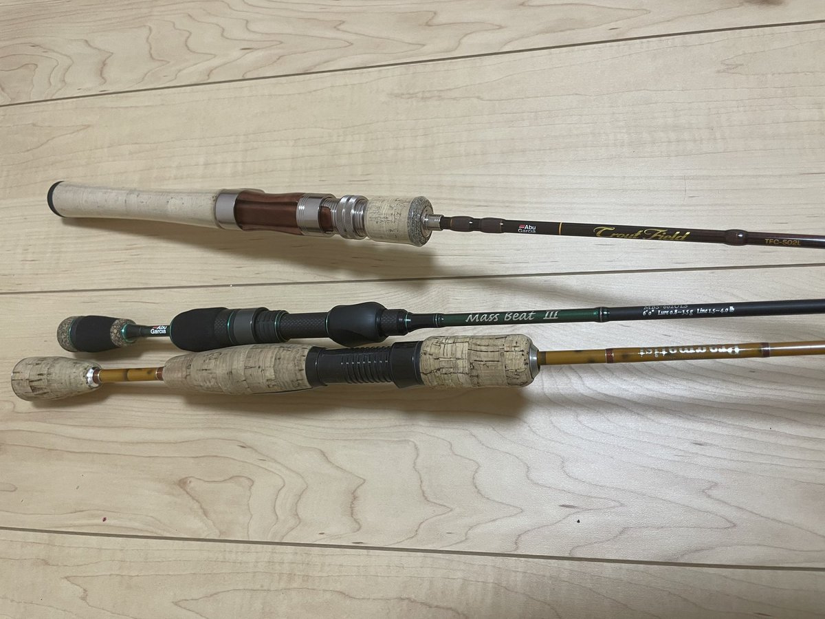 Arc_Fish_'s tweet photo. メインタックル紹介！
ロッド
ベイト
･Hornet Spears HSSC-962L
･Hornet Stinger PLUS HSPC-672MH 
･Trout Field TFC-502L

スピニング
･Hornet Stinger PLUS HSPS-6101ML 
･Mass beat III MBS-602ULS
･Pragmatist WILDCAT https://t.co/u0uSiLZYlN