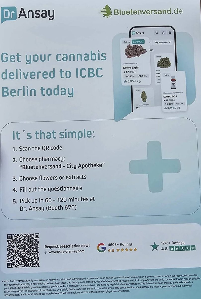Legalizujeme's tweet photo. 🇩🇪 Z Německa lze získat konopí na předpis online – bez návštěvy lékaře i pro občany ČR.

✅ Vyplníš dotazník
📲 Konzultace (nepovinná)
��� Recept
📦 Doručení domů
🌿 Legálně, rychle, i pro cizince

• Více na: https://t.co/Hzing7Dcsa / https://t.co/yhmyev3bU7

#konopí #CannabisDE https://t.co/jcWdXBGWBf