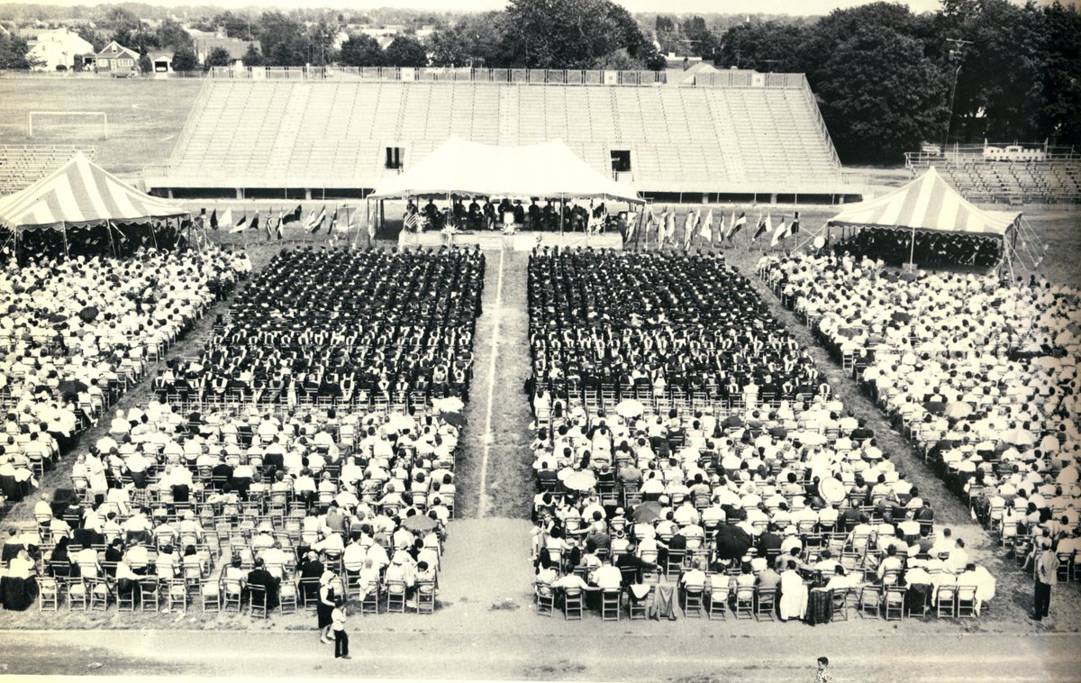 HUSpecColl's tweet photo. The approach of commencement had us feeling a bit nostalgic and that got us looking at some old Nexus yearbook photos. These two from 1967 caught our eye, so we thought weβd share them today. Wishing the best of luck to the @hofstrau Class of 2025! #HofGrad #HofGrad25 #Hofstra https://t.co/oQei9csIal