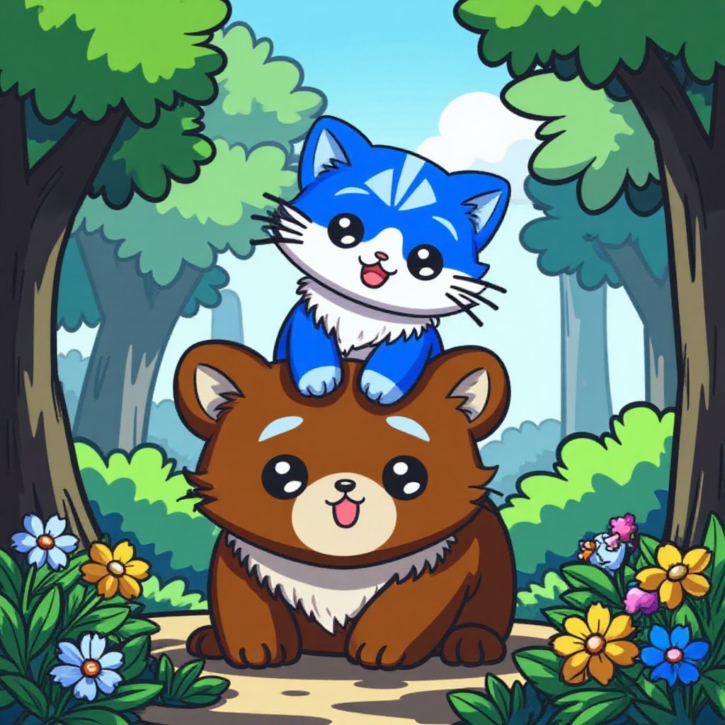 Munchi has befriended the bear - clearly a bullish sign