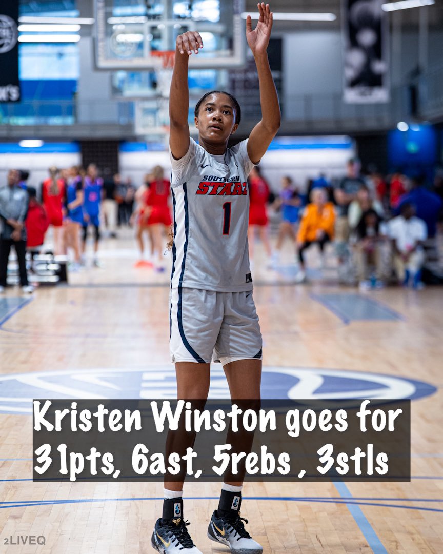 Kristen Winston (@kristenw_2029) on Twitter photo Day 2 was ⚡️⚡️Final game of <a href="/NikeGirlsEYBL/">Nike Girls EYBL</a> session 2 (Hoover, AL) is today at 8:10am Court 3. Let’s go!! Go Starz 💫 Day 2 was ⚡️⚡️Final game of <a href="/NikeGirlsEYBL/">Nike Girls EYBL</a> session 2 (Hoover, AL) is today at 8:10am Court 3. Let’s go!! Go Starz 💫