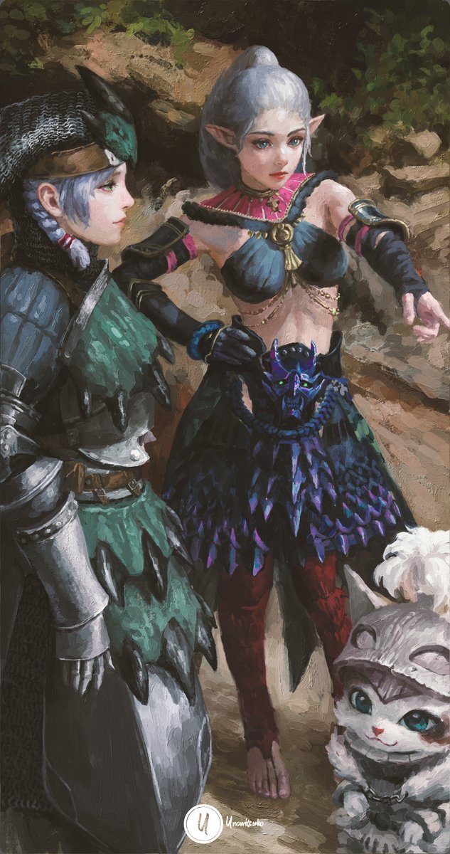 UnoMitsuko's tweet image. give directions
Thanks to all the experienced hunters who are willing to help beginners in the game :)
#モンハンワイルズ #MHWilds #fanart