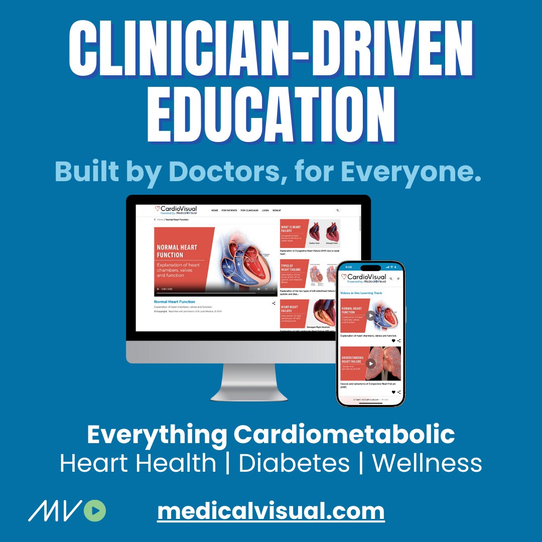 CardioVisualApp's tweet image. Give patients more than words.
With #MedicalVisual, you get doctor-led videos + QR access to boost understanding & save consult time.
Clinics can even create their own branded site.
Smarter education, simplified.
🔗 medicalvisual.com
#HealthTech #PatientEd #DigitalHealth