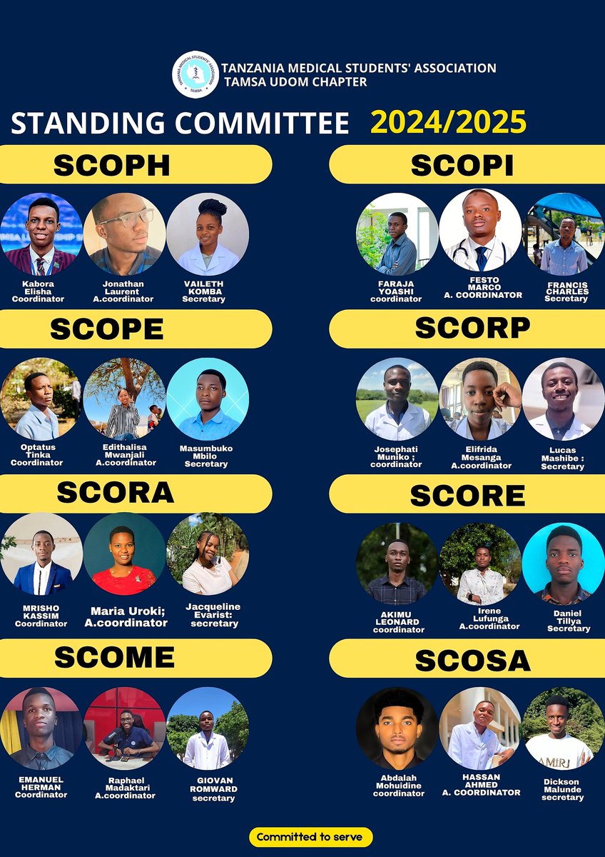 Tamsa Udom Chapter standing Committee 2024/2025