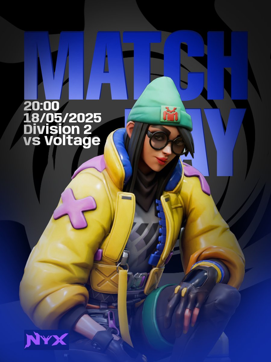 MatchDay | VALORANT  

🔥Nos enfrentamos contra <a href="/Voltage_club/">Voltage</a> 
⚡️Hoy en la Clutch Series y lo estaremos 
📷transmitiendo en directo. twitch.tv/gonyxprime
⏳Hora: 8pm 
#GoNyx #Valorant #ClutchSeries