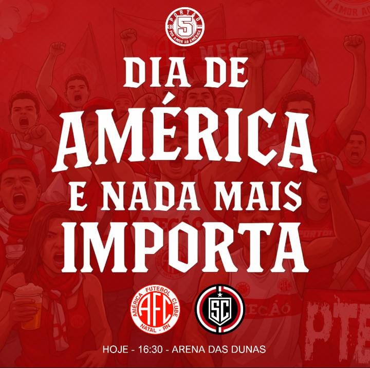 Portao_5's tweet photo. A vibração é uma só e veste vermelho e branco, cores que dominam o estado. 

O canto começou a fazer sucesso no lendário Estádio Machadão que sempre é lembrado na Arena das Dunas.

Hoje é dia de mostrar pulmão forte e apoiar o jogo inteiro! 
 
🕟 16:30
🏟️ Arena Das Dunas
#portao5 https://t.co/w3DKKNWIK9